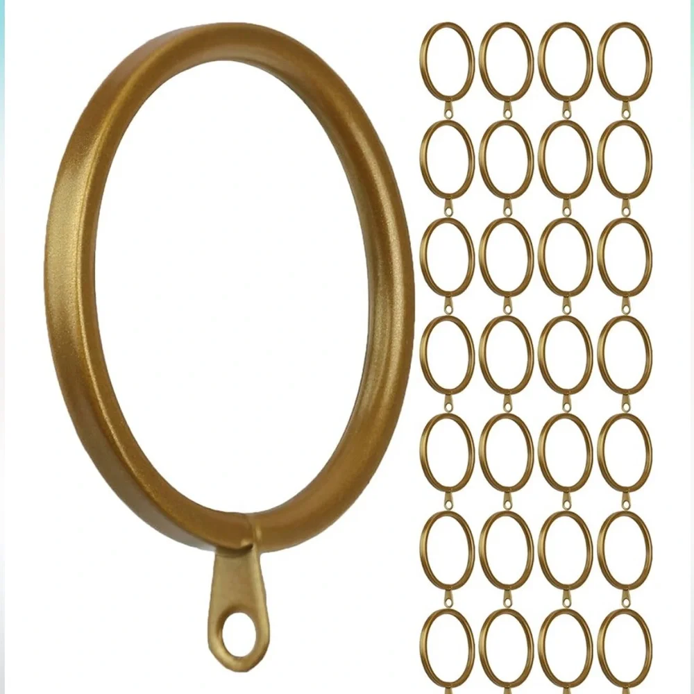 Meriville Gold 2” Curtain Rings - Picture 2 of 3